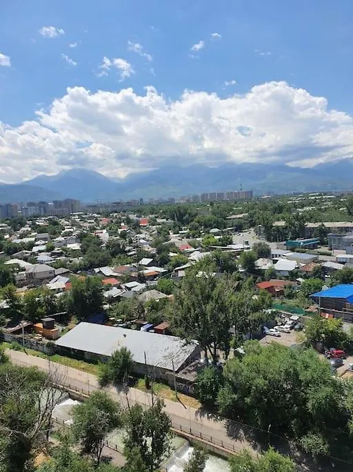 57 Гармония Гор И Реки, Апартаменты Недалеко От Центра С Видом На Горы Almaty Apartment